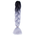 FALEMEI Three Tone Color Crochet Hair Extensions Kanekalon Hair Synthetic Crochet Braids Ombre Jumbo Braiding Hair Extensions
