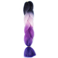 FALEMEI Three Tone Color Crochet Hair Extensions Kanekalon Hair Synthetic Crochet Braids Ombre Jumbo Braiding Hair Extensions