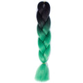 FALEMEI Three Tone Color Crochet Hair Extensions Kanekalon Hair Synthetic Crochet Braids Ombre Jumbo Braiding Hair Extensions