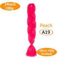 FALEMEI Three Tone Color Crochet Hair Extensions Kanekalon Hair Synthetic Crochet Braids Ombre Jumbo Braiding Hair Extensions