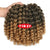 Jamaican Bounce Crochet Hair Ombre Crochet Braids Synthetic Braiding Curly Crochet Twist Hair Extensions 8Inch Blonde Hair