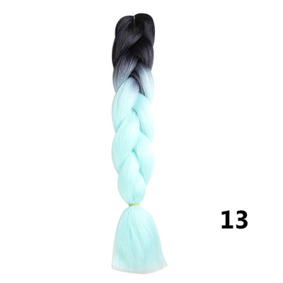 Crochet Braids Kanekalon Synthetic Hair 24 inch Jumbo Braiding Hair 100g/Pack Blonde Grey Crochet Twists Braids Hair Extensions