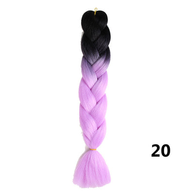 Crochet Braids Kanekalon Synthetic Hair 24 inch Jumbo Braiding Hair 100g/Pack Blonde Grey Crochet Twists Braids Hair Extensions