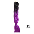 Crochet Braids Kanekalon Synthetic Hair 24 inch Jumbo Braiding Hair 100g/Pack Blonde Grey Crochet Twists Braids Hair Extensions