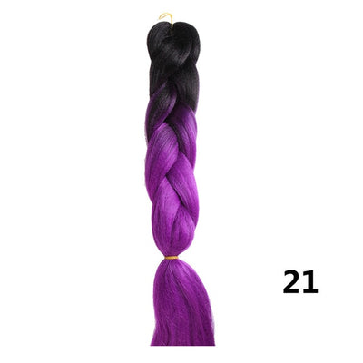 Crochet Braids Kanekalon Synthetic Hair 24 inch Jumbo Braiding Hair 100g/Pack Blonde Grey Crochet Twists Braids Hair Extensions