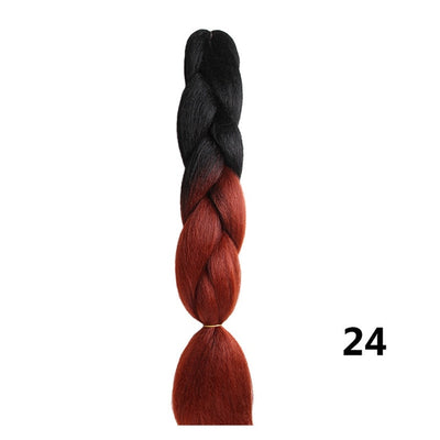 Crochet Braids Kanekalon Synthetic Hair 24 inch Jumbo Braiding Hair 100g/Pack Blonde Grey Crochet Twists Braids Hair Extensions