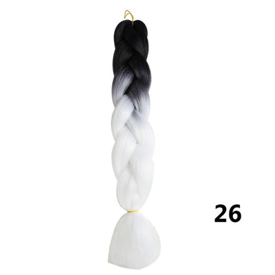 Crochet Braids Kanekalon Synthetic Hair 24 inch Jumbo Braiding Hair 100g/Pack Blonde Grey Crochet Twists Braids Hair Extensions