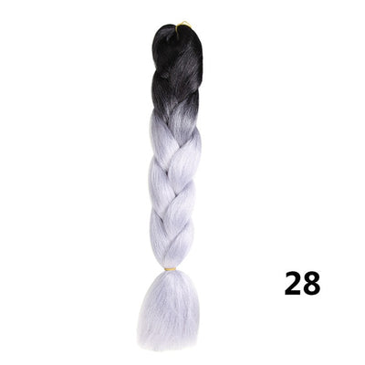 Crochet Braids Kanekalon Synthetic Hair 24 inch Jumbo Braiding Hair 100g/Pack Blonde Grey Crochet Twists Braids Hair Extensions