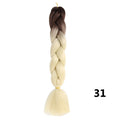Crochet Braids Kanekalon Synthetic Hair 24 inch Jumbo Braiding Hair 100g/Pack Blonde Grey Crochet Twists Braids Hair Extensions