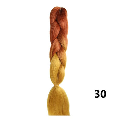 Crochet Braids Kanekalon Synthetic Hair 24 inch Jumbo Braiding Hair 100g/Pack Blonde Grey Crochet Twists Braids Hair Extensions