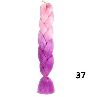 Crochet Braids Kanekalon Synthetic Hair 24 inch Jumbo Braiding Hair 100g/Pack Blonde Grey Crochet Twists Braids Hair Extensions
