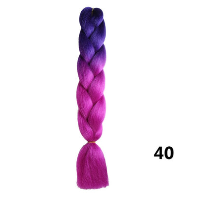 Crochet Braids Kanekalon Synthetic Hair 24 inch Jumbo Braiding Hair 100g/Pack Blonde Grey Crochet Twists Braids Hair Extensions