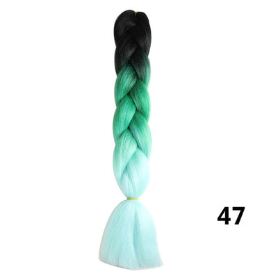 Crochet Braids Kanekalon Synthetic Hair 24 inch Jumbo Braiding Hair 100g/Pack Blonde Grey Crochet Twists Braids Hair Extensions