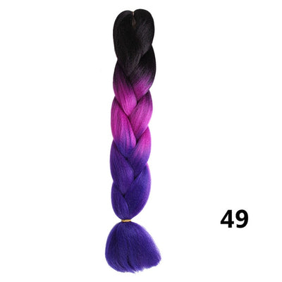 Crochet Braids Kanekalon Synthetic Hair 24 inch Jumbo Braiding Hair 100g/Pack Blonde Grey Crochet Twists Braids Hair Extensions