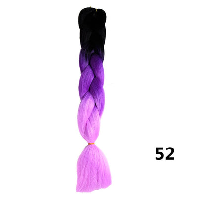 Crochet Braids Kanekalon Synthetic Hair 24 inch Jumbo Braiding Hair 100g/Pack Blonde Grey Crochet Twists Braids Hair Extensions