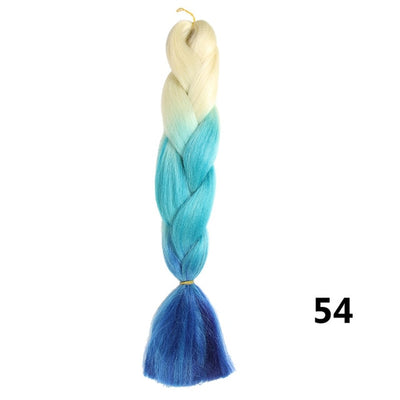 Crochet Braids Kanekalon Synthetic Hair 24 inch Jumbo Braiding Hair 100g/Pack Blonde Grey Crochet Twists Braids Hair Extensions