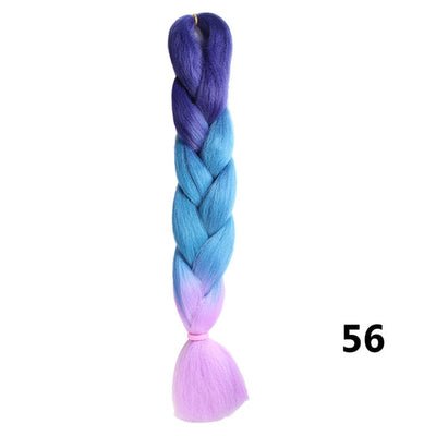 Crochet Braids Kanekalon Synthetic Hair 24 inch Jumbo Braiding Hair 100g/Pack Blonde Grey Crochet Twists Braids Hair Extensions
