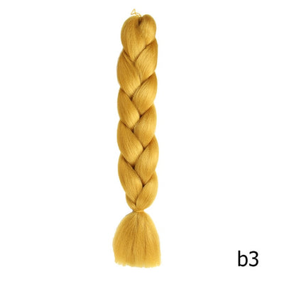 Crochet Braids Kanekalon Synthetic Hair 24 inch Jumbo Braiding Hair 100g/Pack Blonde Grey Crochet Twists Braids Hair Extensions