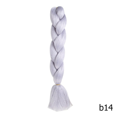Crochet Braids Kanekalon Synthetic Hair 24 inch Jumbo Braiding Hair 100g/Pack Blonde Grey Crochet Twists Braids Hair Extensions