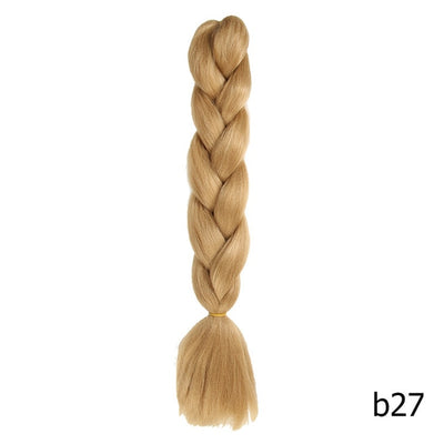 Crochet Braids Kanekalon Synthetic Hair 24 inch Jumbo Braiding Hair 100g/Pack Blonde Grey Crochet Twists Braids Hair Extensions