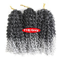 Crochet Braids kinky Twist Hair 8 inches Curly Crochet Hair Crochet Braids Hair Ombre Synthetic Hair Extensions