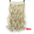 Allaosify 24" Curly 3/4 Full Head Clip in Hair Extensions Black Brown Blonde Real Natural Synthetic One Piece for Hair