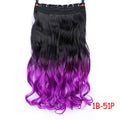 Allaosify 24" Curly 3/4 Full Head Clip in Hair Extensions Black Brown Blonde Real Natural Synthetic One Piece for Hair