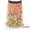 Allaosify 24" Curly 3/4 Full Head Clip in Hair Extensions Black Brown Blonde Real Natural Synthetic One Piece for Hair