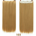 Allaosify 60cm 5 Clip In Hair Extension Heat Resistant Fake Hairpieces Long Straight Hairstyles Synthetic Clip In On Hair