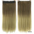 Soowee Long Straight Brown to Blonde Natural Color Women Ombre Hair High Tempreture Synthetic Hairpiece Clip in Hair Extensions