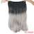 20 inches Invisible Wire No Clips in Hair Extensions Hairpieces Ombre Halo Colored for Hair Straight Wavy Natural Synthetic