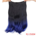 20 inches Invisible Wire No Clips in Hair Extensions Hairpieces Ombre Halo Colored for Hair Straight Wavy Natural Synthetic