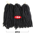Soft Dreadlocks Crochet Braids 14 inches Synthetic Braiding Hair 30 Roots Crochet Hair Extensions For Women