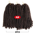Soft Dreadlocks Crochet Braids 14 inches Synthetic Braiding Hair 30 Roots Crochet Hair Extensions For Women