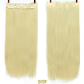 DIFEI 24 - inch straight hair patch women's high temperature fiber patch Hair Extensions Clip In Hair Extensions