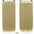 DIFEI 24 - inch straight hair patch women's high temperature fiber patch Hair Extensions Clip In Hair Extensions