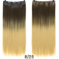 DIFEI 24 - inch straight hair patch women's high temperature fiber patch Hair Extensions Clip In Hair Extensions