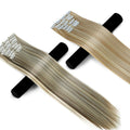 JINKAILI  12colors 24" 16 Clips in Hair Extensions Long Straight Synthetic Black Blonde Hairpieces 6Pcs/Set Heat Resistant False