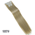 JINKAILI  12colors 24" 16 Clips in Hair Extensions Long Straight Synthetic Black Blonde Hairpieces 6Pcs/Set Heat Resistant False