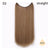 AISI HAIR 22 inch No Clips Invisible in Hair Extensions Secret Fish Line Straight and Wave Synthetic hairs High Tempreture Fribe