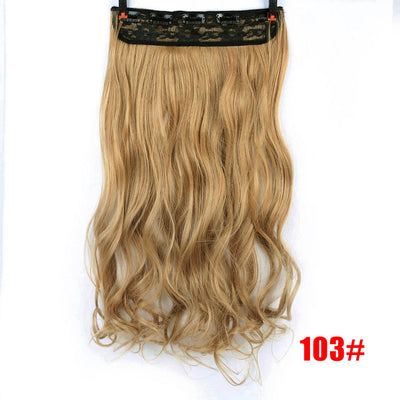 SHANGKE 70cm 5 Clip In Hair Extension Heat Resistant Fake Hairpieces Long Wavy Hairstyles Synthetic Clip In On Hair Extensions