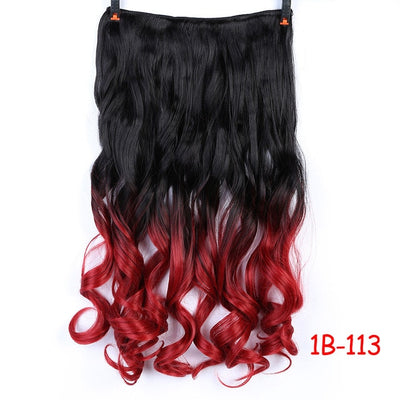 SHANGKE 70cm 5 Clip In Hair Extension Heat Resistant Fake Hairpieces Long Wavy Hairstyles Synthetic Clip In On Hair Extensions