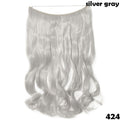 SNOILITE 20 inches Invisible Wire No Clips in Hair Extensions Secret Fish Line Hairpieces long Straight natual hair synthetic