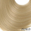 SARLA 24" U-Part Synthetic Hair Extension Clip In Long Thick Curly Natural Blonde Flase Hair Hairpieces For Women Heat Resistant