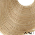 SARLA 24" U-Part Synthetic Hair Extension Clip In Long Thick Curly Natural Blonde Flase Hair Hairpieces For Women Heat Resistant
