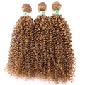100 Gram one Piece Kinky Curly Hair Extension 16-30 inch Black Color Curly Weave Bundles Synthetic Fiber Wavy bundle