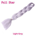 1pack Ombre hair bundles Synthetic Jumbo Braiding Hair Full Star Crochet Blonde Pink Blue Purple Rainbow Fake hair Extensions