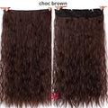 AISI BEAUTY Long Clips in Hair Extension Synthetic Natural Hair Water Wave Blonde Black 22" 28'' For Women Hairpieces