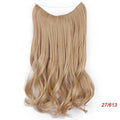AISI BEAUTY Natural No Clips in Hair Extensions Long Synthetic Fish Line Straight Hair Extensions Secret Invisible Hairpieces