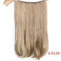 AISI BEAUTY Natural No Clips in Hair Extensions Long Synthetic Fish Line Straight Hair Extensions Secret Invisible Hairpieces